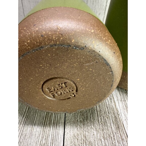 Vtg Style East Fork Pottery Mug Fiddlehead Green Retired Color 4.25" Tall Set 2 - Picture 10 of 10